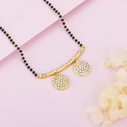 Silver Gold-Plated Double Kali Mangalsutra