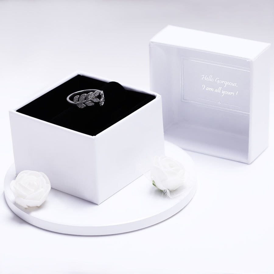 GUJJU JEWELLERS SILVER UNIQUE,DAINTY & DELICATE DIAMOND RING FOR WOMENS AND GIRLS