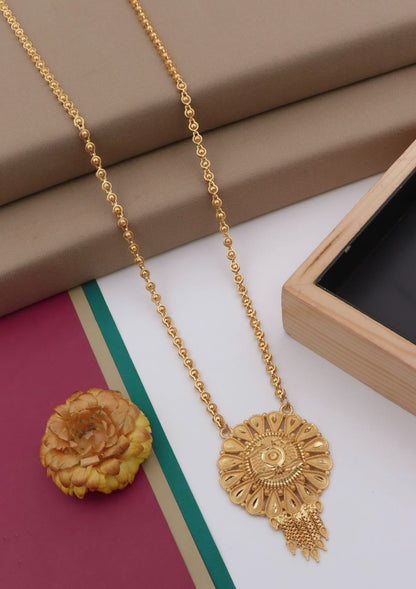 Gold Plated 22Inch Traditional Fashion Mangalsutra for Women & Girls