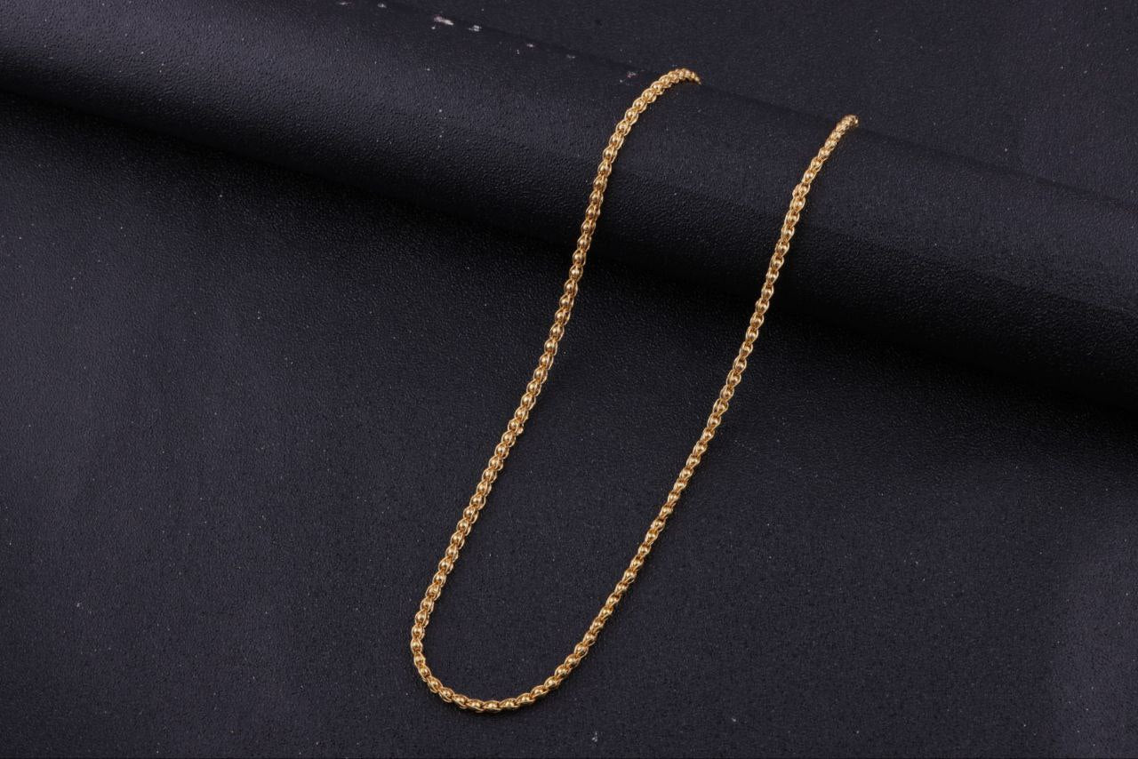 Golden Links Stylish Chain For Men Gold-plated Plated Brass Chain