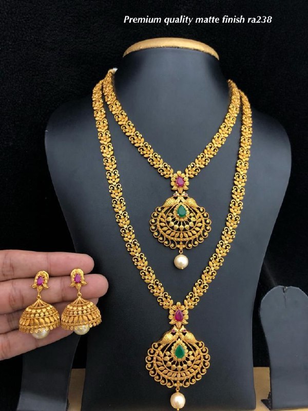 Gujju Jewellers Alloy Golden Designer jewellery Set