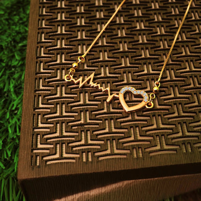 Gujju Jewellers Fancy Rose Gold Pendant And chain