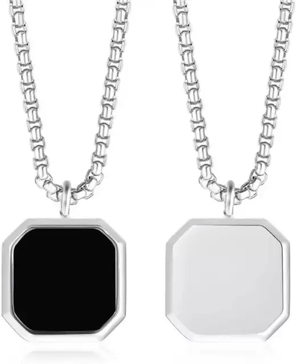 Gujju  Jewellers present Square pendent for mens chain locket