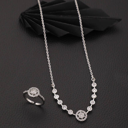 Rakhi special gift for sister -  Pendant Chain With Ring Special For Women