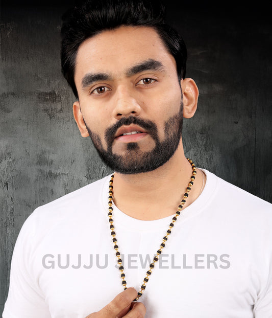 Stylish Design Best Quality Gold Plated Rudraksha Mala For Mens