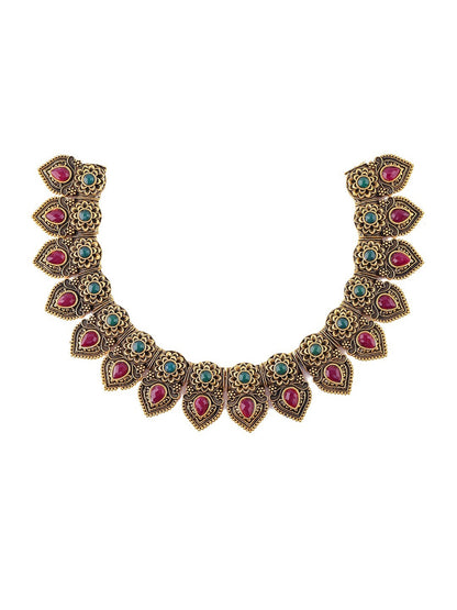 Alloy Golden Designer Necklaces Set