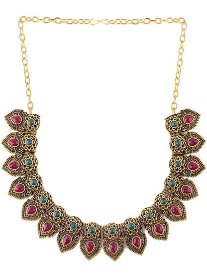 Alloy Golden Designer Necklaces Set