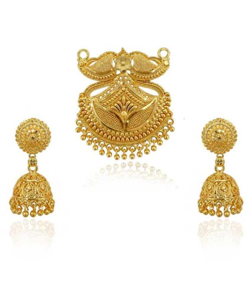 Alloy Gold-Plated Jewel Set  (Gold)