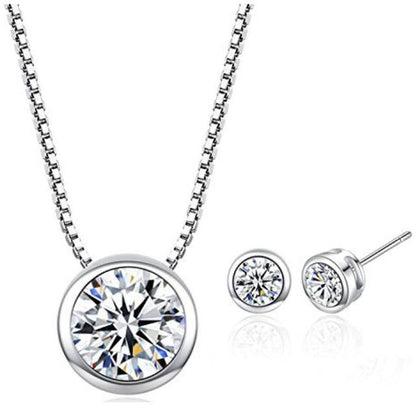 Rakhi special gift for sister -  Silver Plated Pendant Set For Women