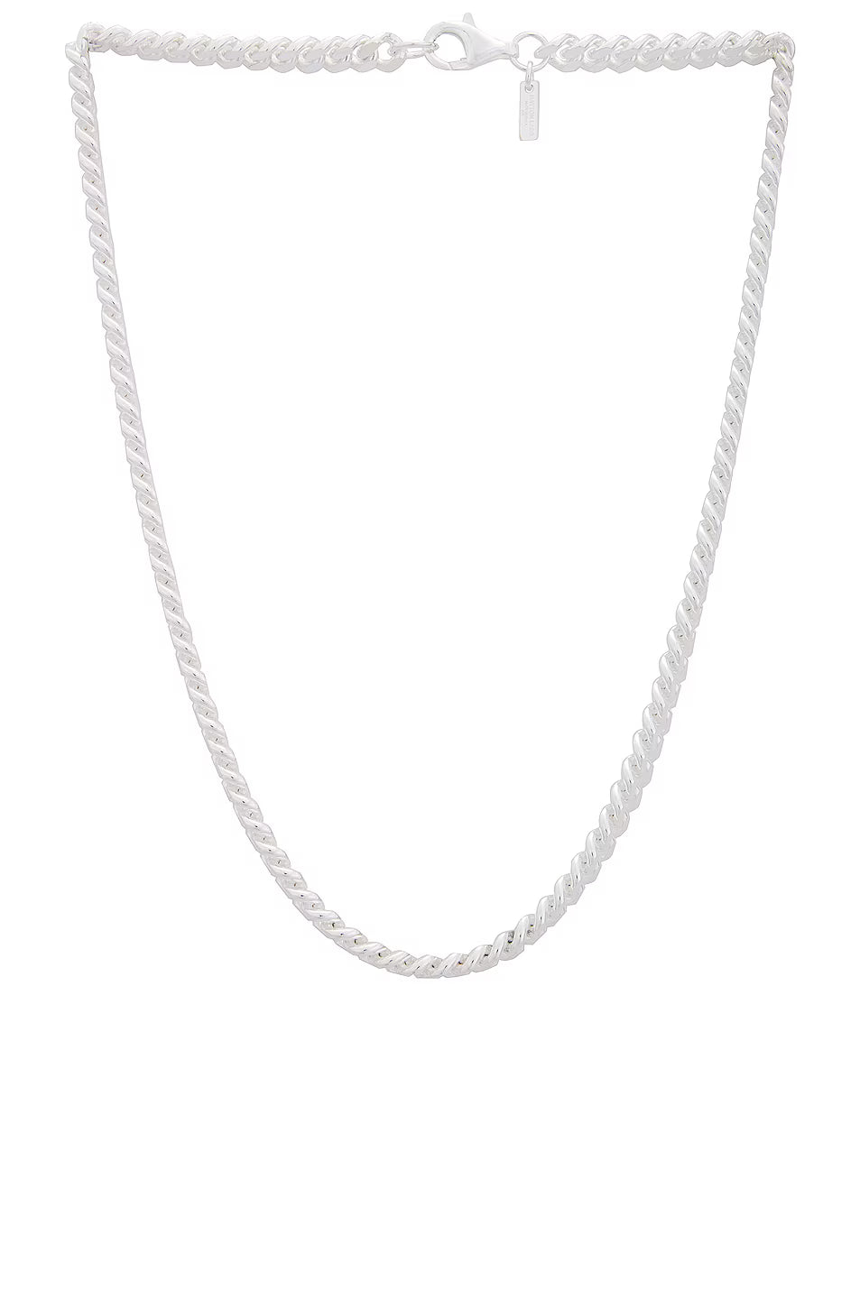 Gujju Sterling Silver Rope Chain For Men'S