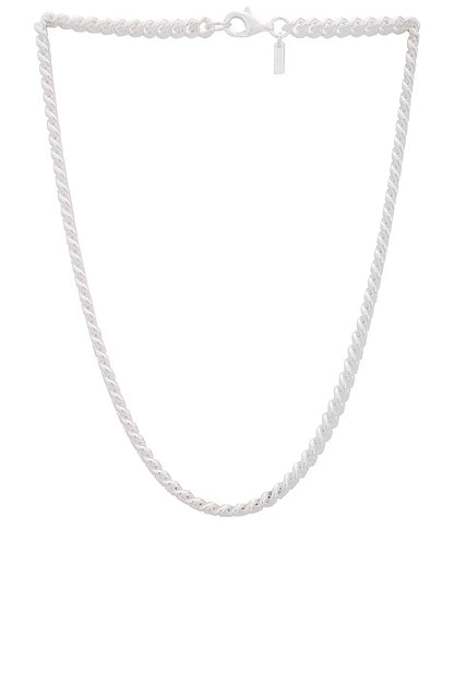 Gujju Sterling Silver Rope Chain For Men'S