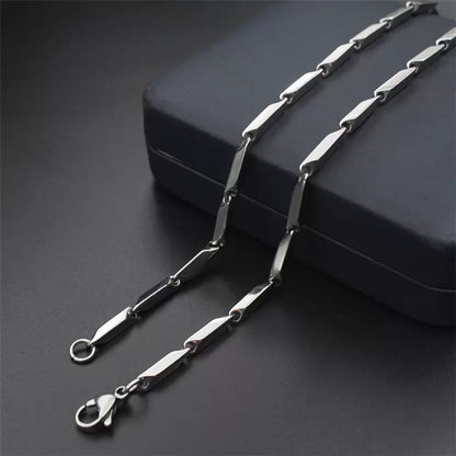 Gujju Stainless Steel Silver Chain For Boys & Men