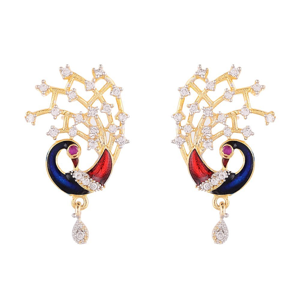 Gujju Latest Necklace Pendent Chain With Earrings
