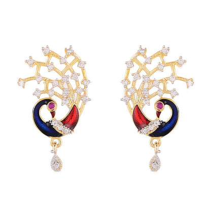 Gujju Latest Necklace Pendent Chain With Earrings