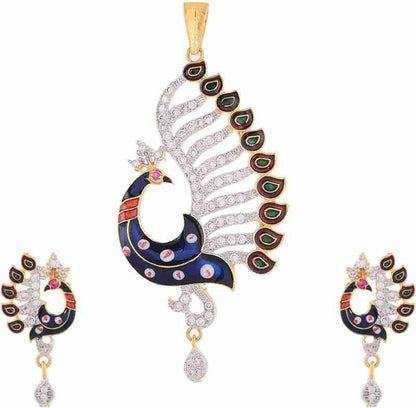 Gujju Latest Pendent Set With Earrings