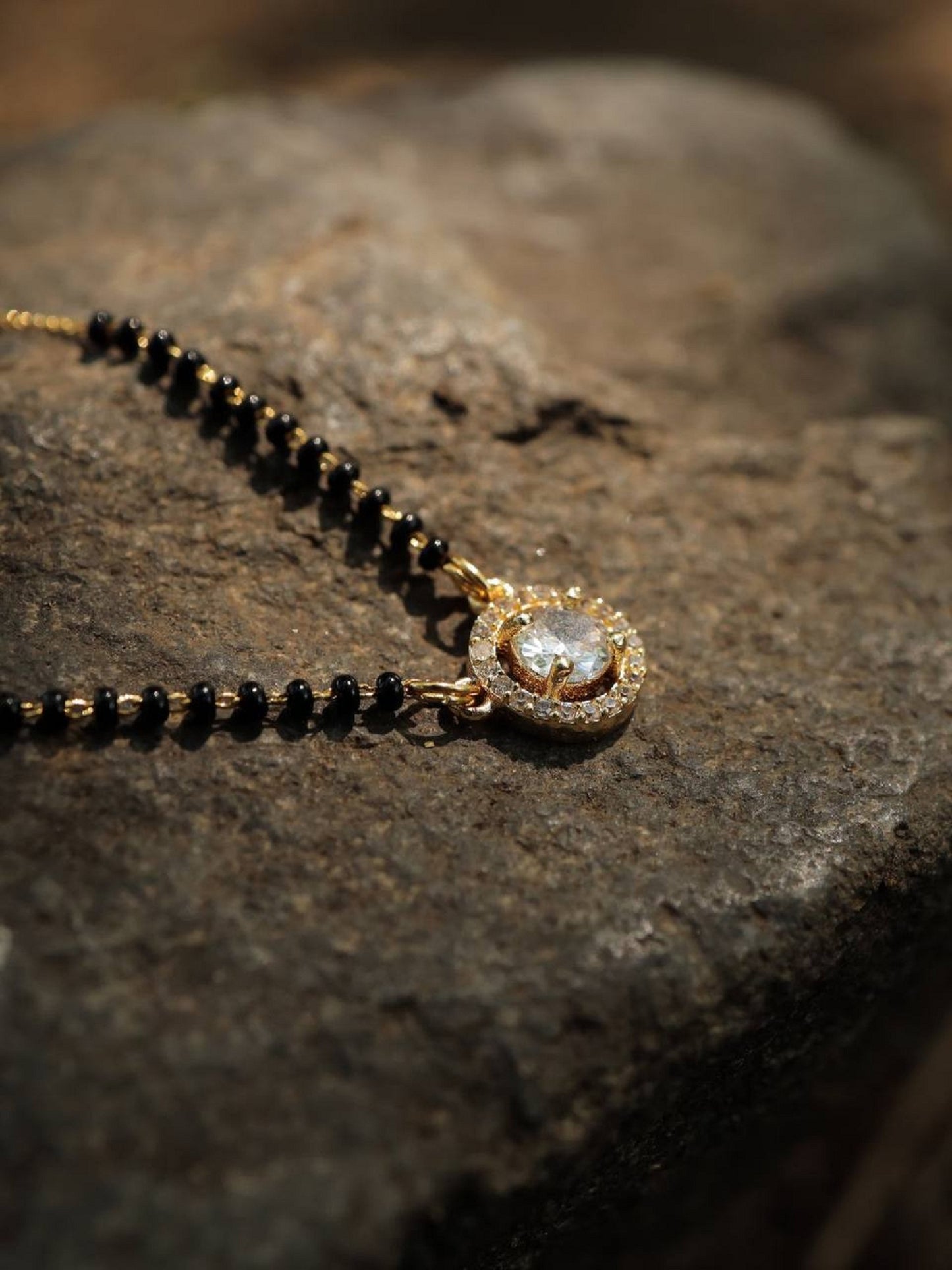 New Fashion Exclusive Diamond Gold Plated Mangalsutra For Women
