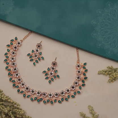 Gujju Latest Necklace Set With Earrings For Girls And Women