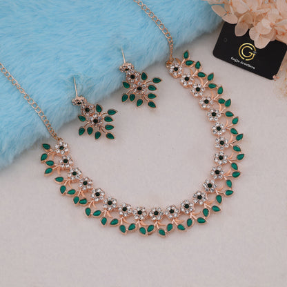 Gujju Latest Necklace Set With Earrings For Girls And Women
