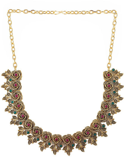 Alloy Golden Designer Necklaces Set