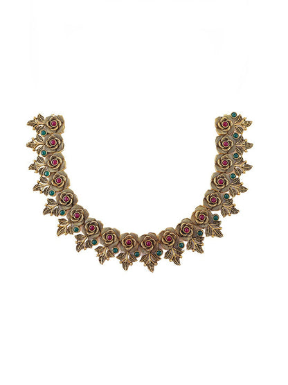 Alloy Golden Designer Necklaces Set