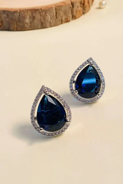 Silver Plated Alloy Stud Earrings for Women/Girls