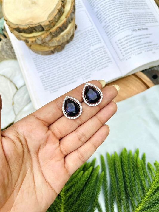 Silver Plated Alloy Stud Earrings for Women/Girls