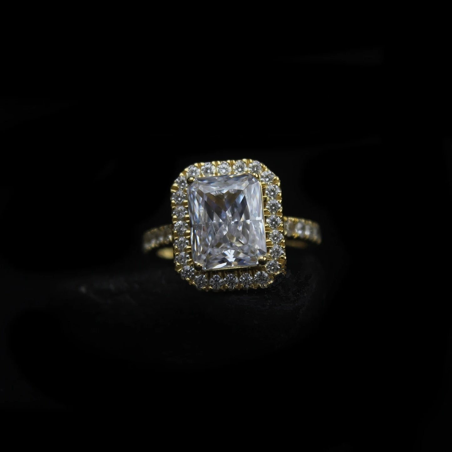 Square Gold Plated Ring For Women/Girls