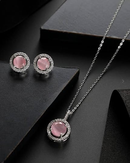 Sterling Silver Chain With Pandent For Womens/Girls
