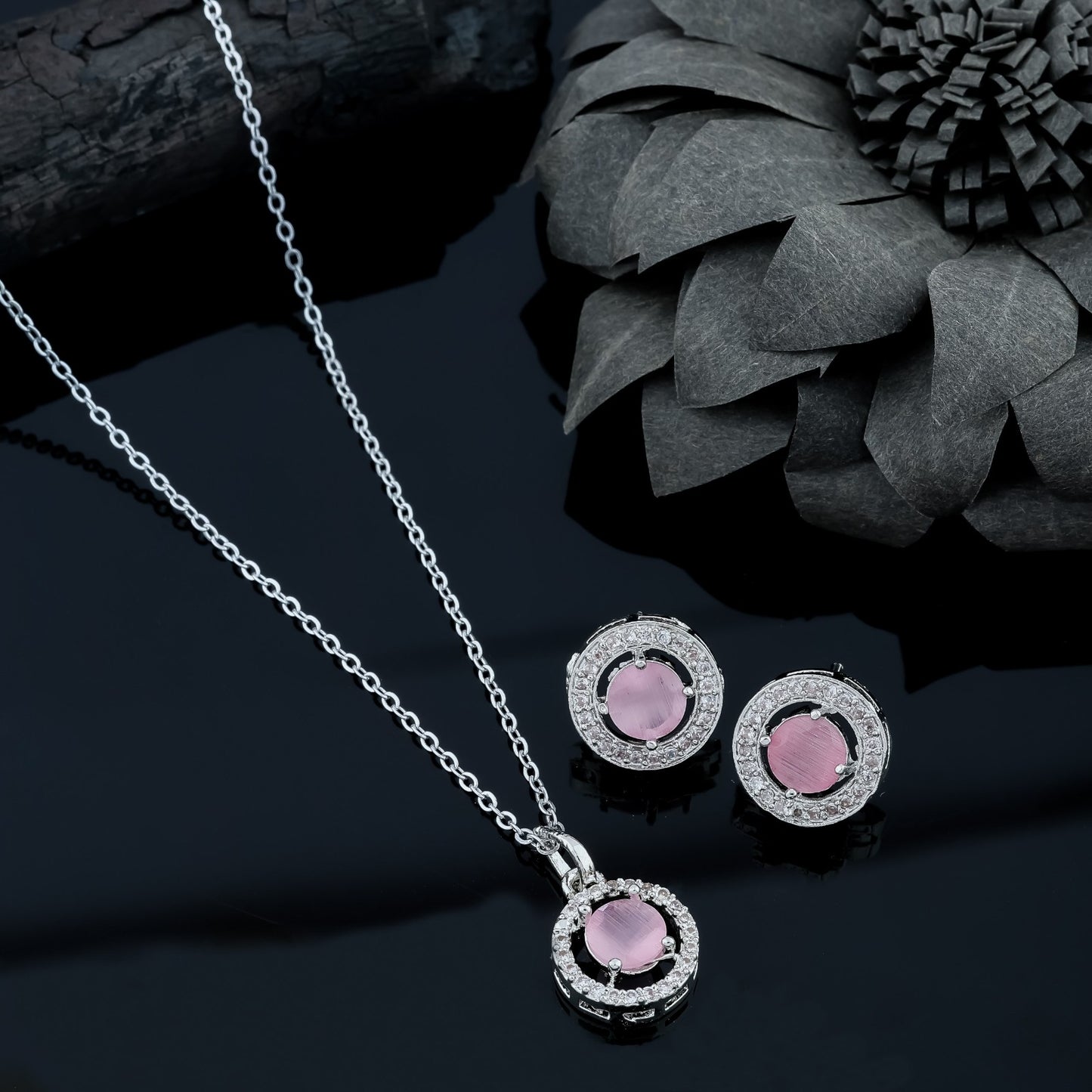 Sterling Silver Chain With Pandent For Womens/Girls