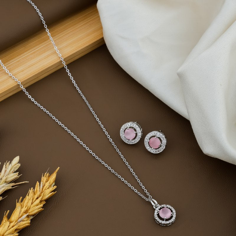 Sterling Silver Chain With Pandent For Womens/Girls