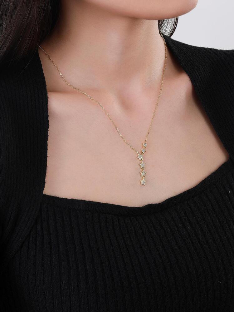 Stylish Rose Gold Plated Pendant Chain For Womens