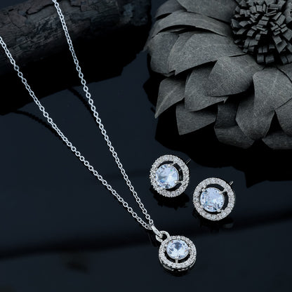 Stylish Silver Plated Chain Pendant for Women and Girls