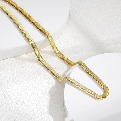 UNIQUE BRASS GOLD PLATED SNAKE CHAIN FOR MENS
