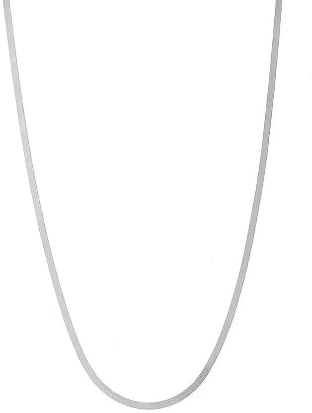 Unisex Genuine Sterling Silver Flexible & Smooth Snake Chain 