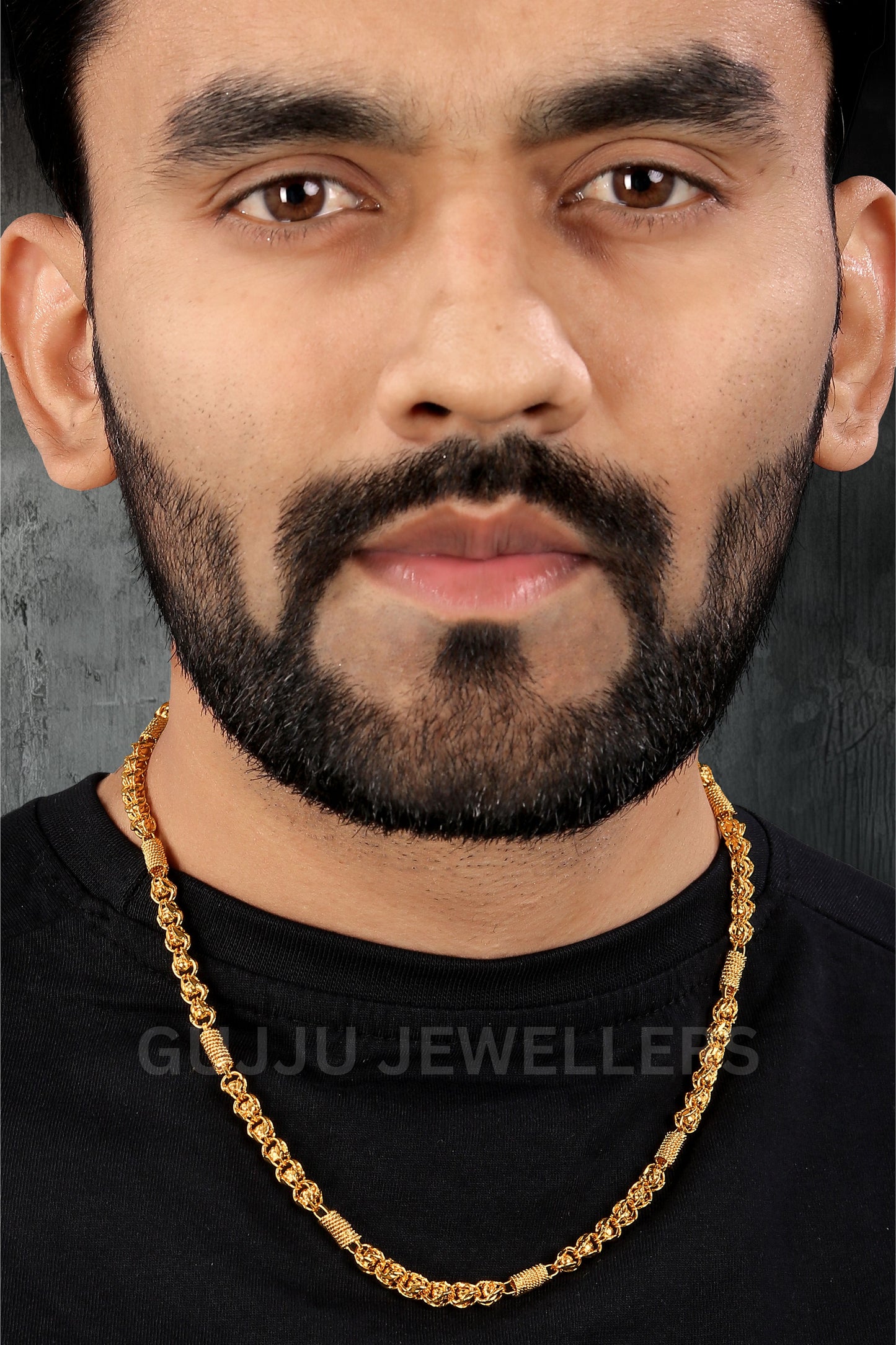 Gujju Stylish Gold Plated Neck Chain For Boys And Men's