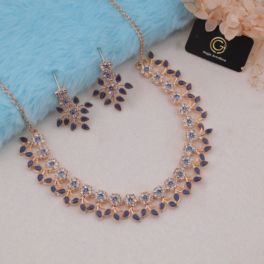 Gujju Latest Necklace Set With Earrings For Girls And Women