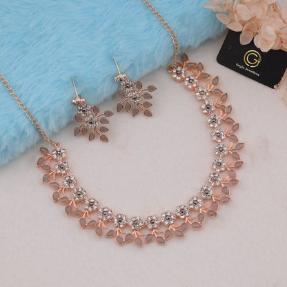Gujju Latest Necklace Set With Earrings For Girls And Women