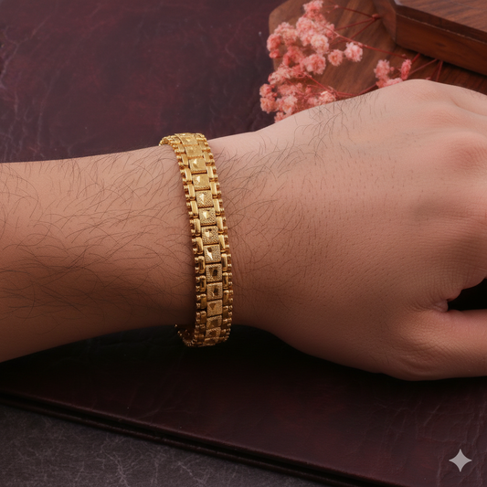 Gujju Brass Beads Gold-Plated Bracelet