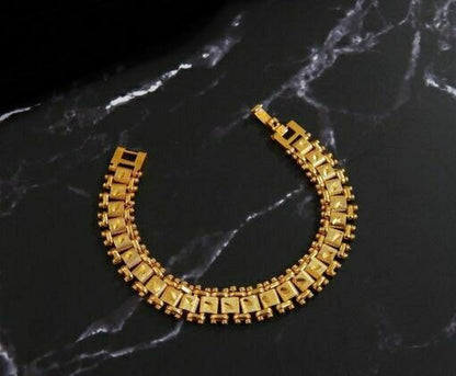 Gujju Brass Beads Gold-Plated Bracelet