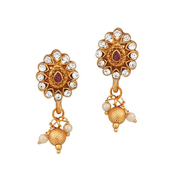Gujju Latest Mate Gold Chokar Necklace Set For Girls And Women