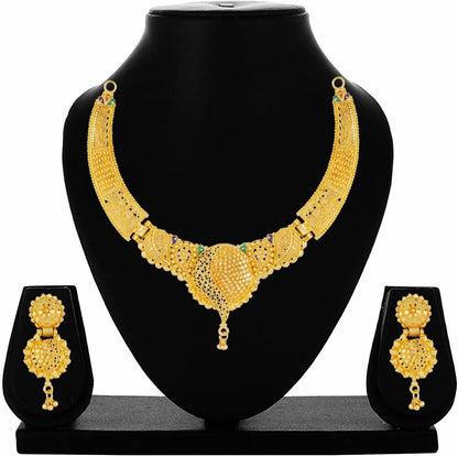 Alloy Golden Designer Necklaces Set(pack of 1)